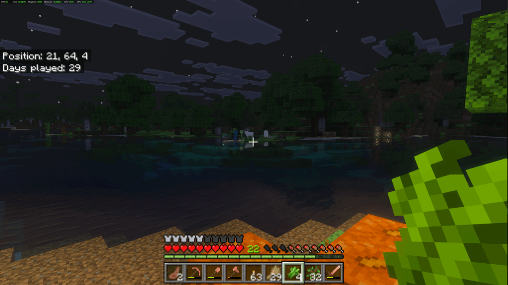 Sheep partying with Zombies and a Creeper